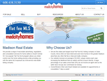 Tablet Screenshot of madcityhomes.com